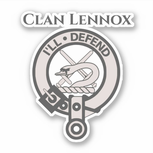Scottish Clan Lennox Wappen Abzeichen Sticker (Vorderseite)