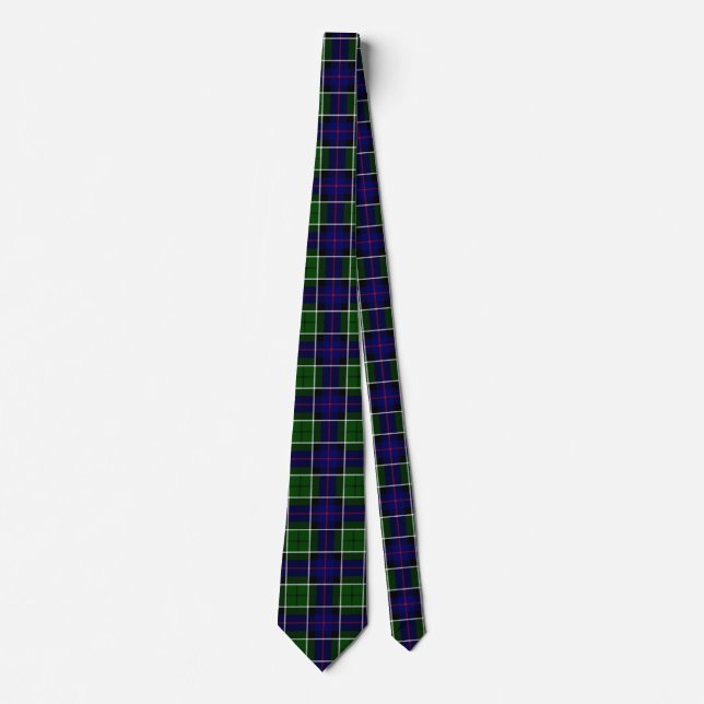Scottish Clan Leslie Tartan Kariert Krawatte (Vorderseite)