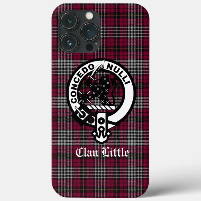 Scottish Clan Little Wappen Abzeichen und Tartan C Case-Mate iPhone Hülle (Rückseite)