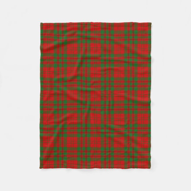 Scottish Clan Livingstone Tartan Kariert Fleecedecke (Vorderseite)
