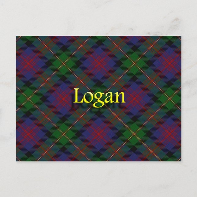 Scottish Clan Logan Postkarte (Vorderseite)