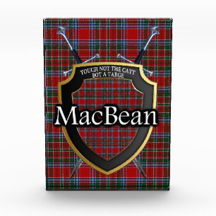 Scottish Clan MacBean Tartan Fotoblock