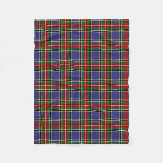 Scottish Clan MacBeth Tartan Kariert Fleecedecke (Vorderseite)