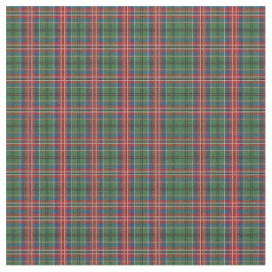 Scottish Clan MacCulloch Kariert Red Blue Green Stoff