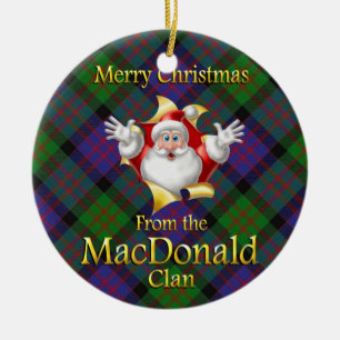 Scottish Clan MacDonald Christmas Ornament