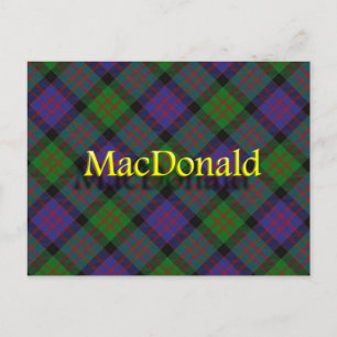 Scottish Clan MacDonald Postkarte