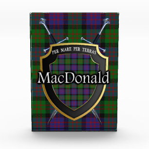 Scottish Clan MacDonald Tartan Fotoblock