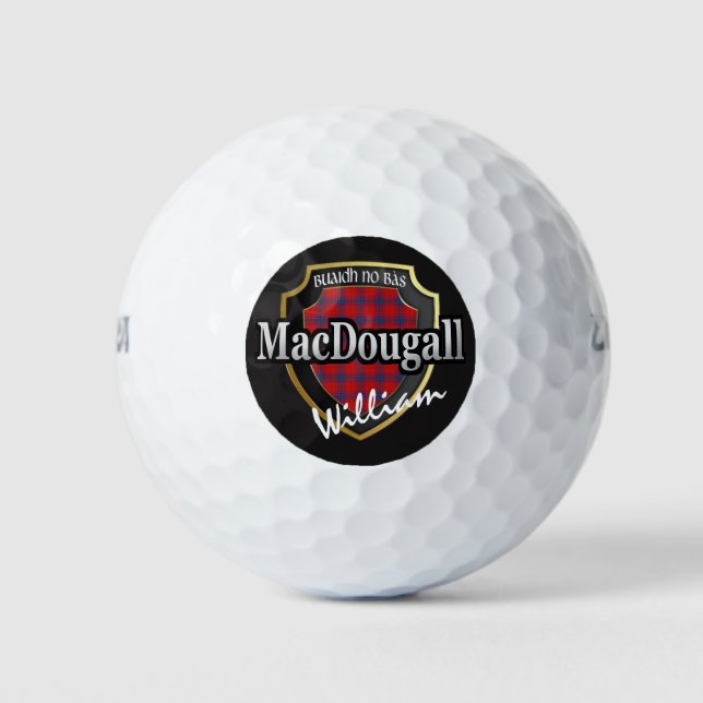 Scottish Clan MacDougall personalize your name Golfball (Vorderseite)