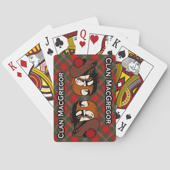 Scottish Clan MacGregor Tartan Deck Spielkarten (Rückseite)