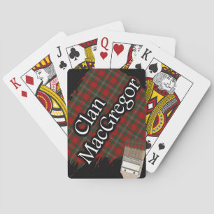 Scottish Clan MacGregor Tartan Paint Brush Spielkarten