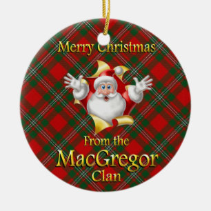 Scottish Clan MacGregor Weihnachtsdekoration Keramik Ornament