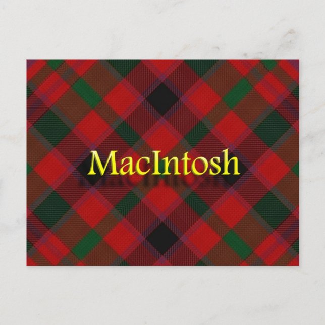 Scottish Clan MacIntosh Postkarte (Vorderseite)
