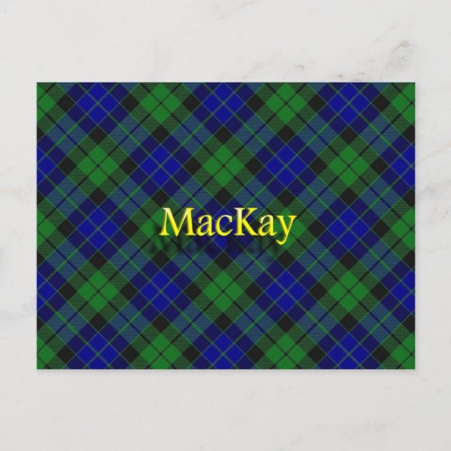 Scottish Clan MacKay Postkarte (Vorderseite)