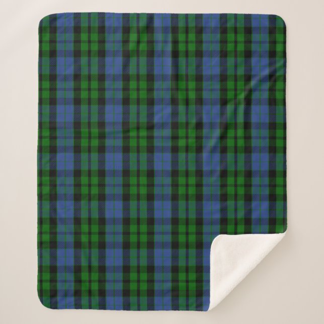 Scottish Clan MacKay Tartan Kariert Sherpadecke (Vorderseite)