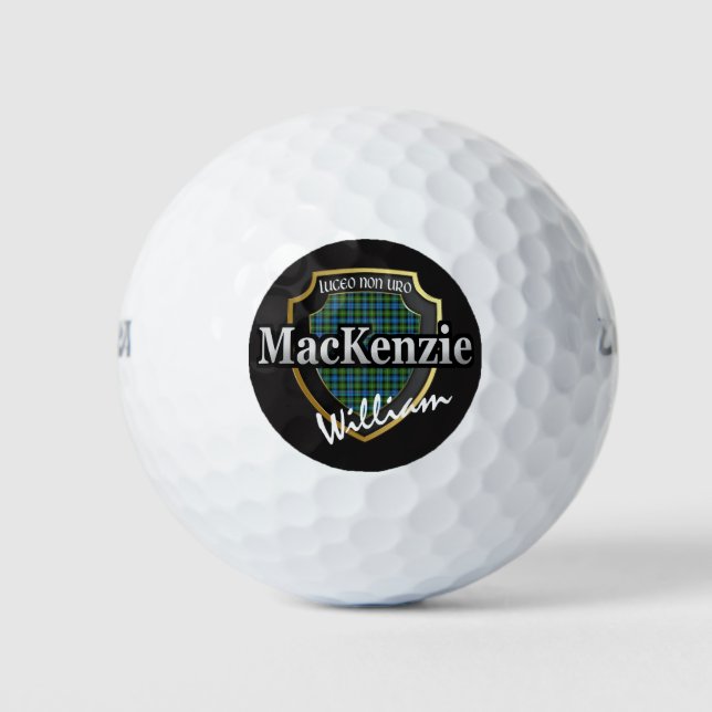 Scottish Clan MacKenzie Personalize Your Name Golfball (Vorderseite)