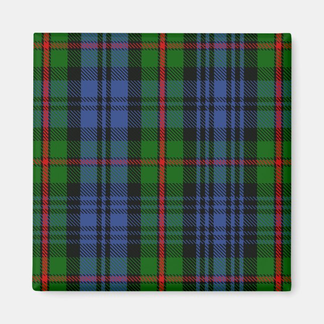 Scottish Clan MacKinlay Tartan Kariert Magnet (Vorne)