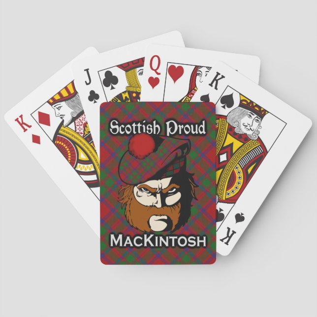 Scottish Clan MacKintosh Tartan Deck Spielkarten (Rückseite)