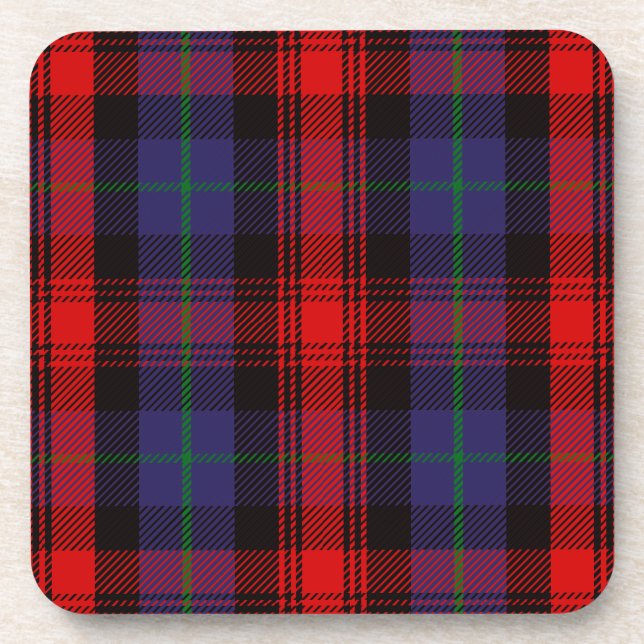Scottish Clan MacLachlan Tartan Kariert Getränkeuntersetzer (Vorderseite)