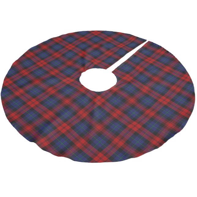 Scottish Clan MacLachlan Tartan Polyester Weihnachtsbaumdecke (Schrägansicht)