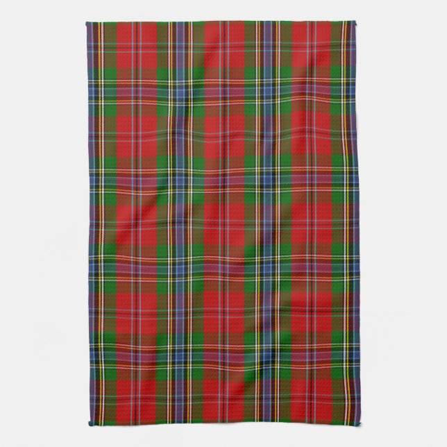 Scottish Clan MacLean von Duart Tartan Kariert Geschirrtuch (Vertikal)