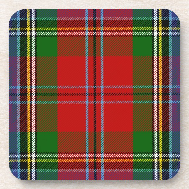 Scottish Clan MacLean von Duart Tartan Kariert Getränkeuntersetzer (Vorderseite)