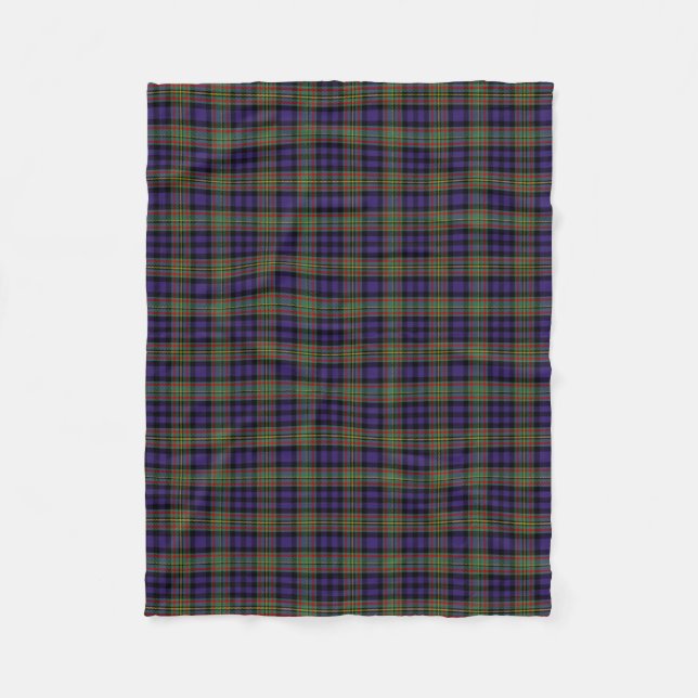 Scottish Clan MacLellan Tartan Kariert Fleecedecke (Vorderseite)