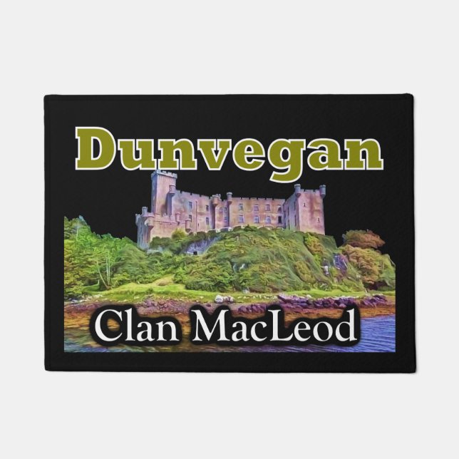 Scottish Clan MacLeod Dunvegan Castle Fußmatte (Vorderseite)