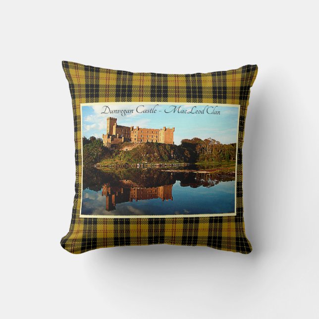 Scottish Clan MacLeod Dunvegan Castle Throw Pillow Kissen (Vorderseite)