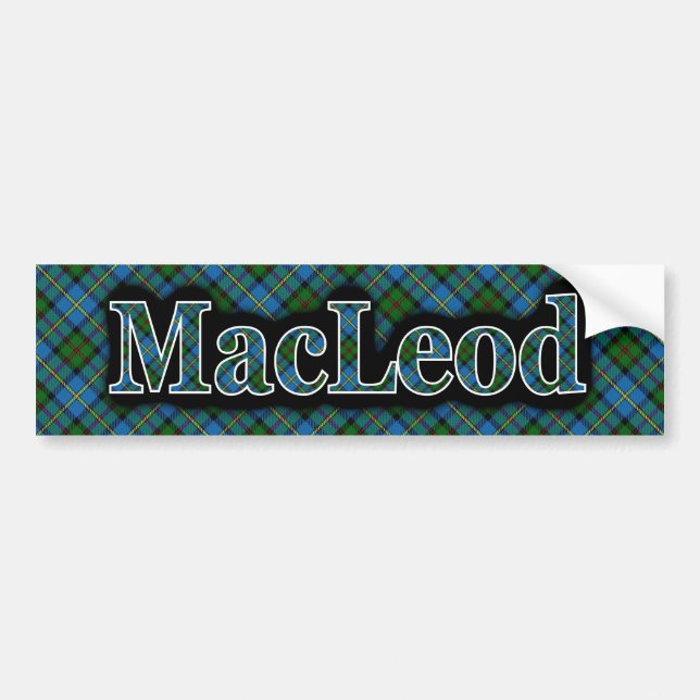 Scottish Clan MacLeod Tartan Celebration Autoaufkleber (Vorne)