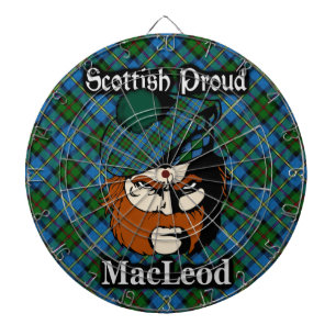 Scottish Clan MacLeod Tartan Dartboard Dartscheibe