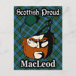 Scottish Clan MacLeod Tartan Postcard Postkarte