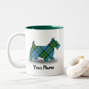 Scottish Clan MacLeod Tartan Scottish Terrier Zweifarbige Tasse