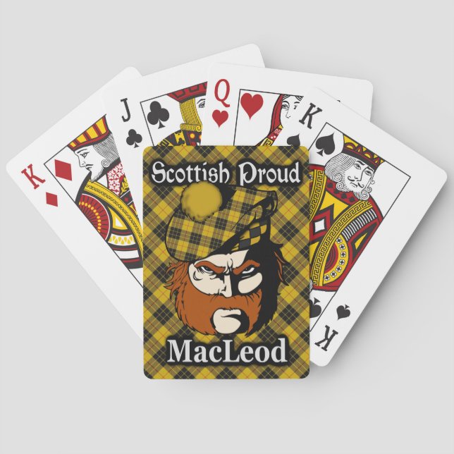 Scottish Clan MacLeod Tartan Spielkarten (Rückseite)