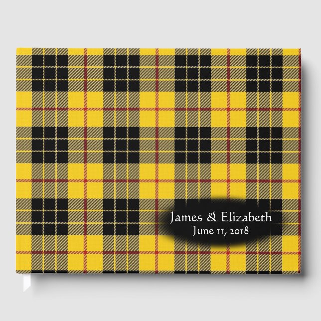 Scottish Clan MacLeod von Lewis Tartan Wedding Gästebuch (Vorderseite)