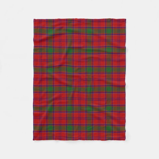 Scottish Clan MacLintock Tartan Kariert Fleecedecke (Vorderseite)