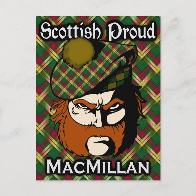 Scottish Clan MacMillan Tartan Postcard Postkarte (Vorderseite)
