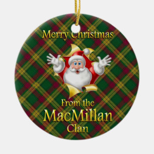 Scottish Clan MacMillan Weihnachtsdekoration Keramikornament
