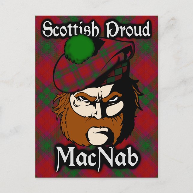 Scottish Clan MacNab Tartan Postcard Postkarte (Vorderseite)