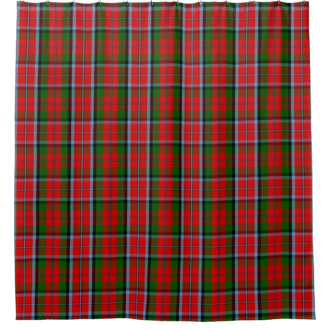 Scottish Clan MacNaughton Tartan Kariert Duschvorhang (Vorderseite)