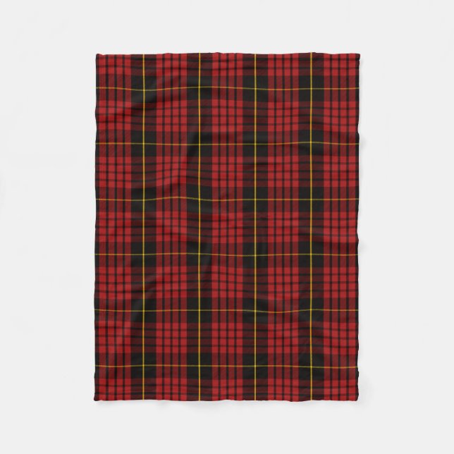 Scottish Clan MacQueen Tartan Kariert Fleecedecke (Vorderseite)