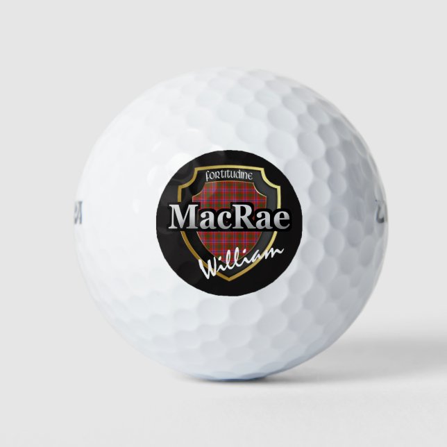 Scottish Clan MacRae personalisieren Ihren Namen Golfball (Vorderseite)