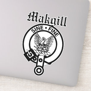 Scottish Clan Makgill Wappen Abzeichen Large Stick Aufkleber