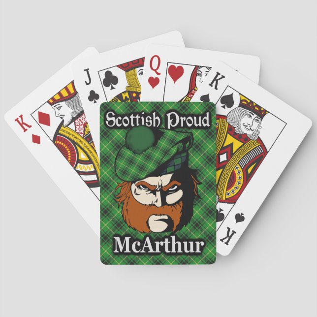 Scottish Clan McArthur Tartan Deck Spielkarten (Rückseite)