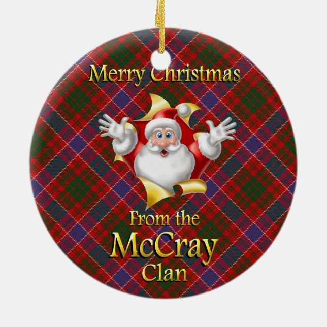 Scottish Clan McCray Christmas Ornament (Hinten)