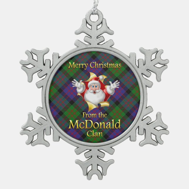 Scottish Clan McDonald Christmas Ornament (Vorderseite)