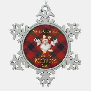 Scottish Clan McIntosh Christmas Ornament