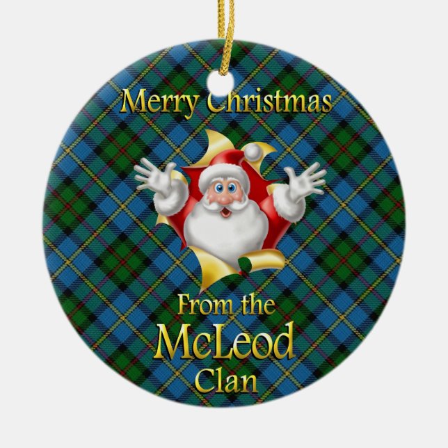 Scottish Clan McLeod Christmas Ornament (Vorne)