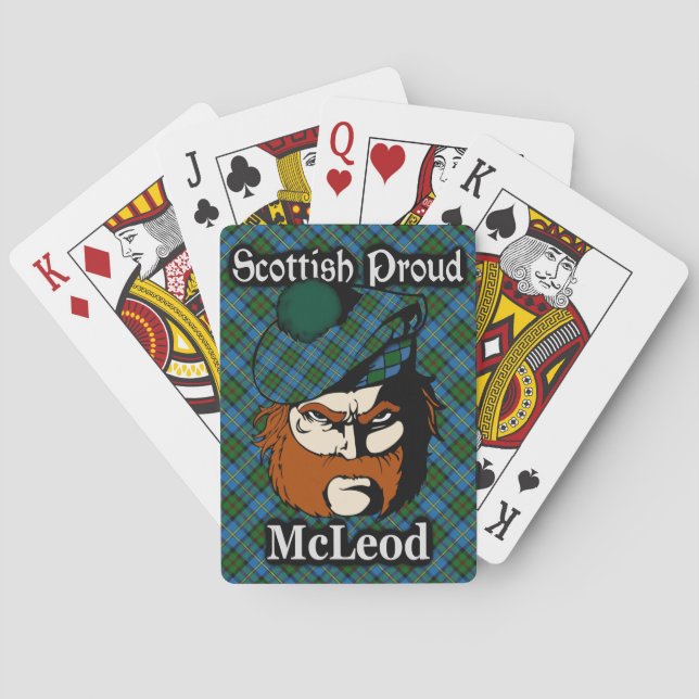 Scottish Clan McLeod Tartan Spielkarten (Rückseite)