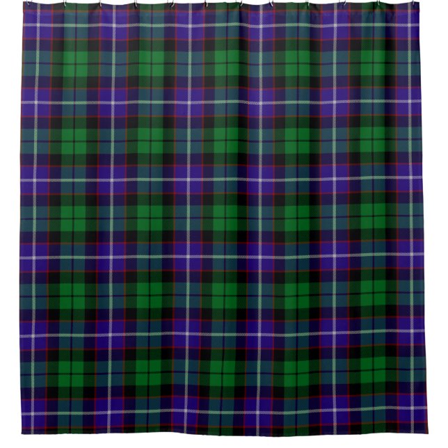 Scottish Clan Mitchell Tartan Kariert Duschvorhang (Vorderseite)