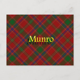 Scottish Clan Munro Postkarte
